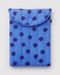 Puffy Laptop Sleeve 16\" - Blue Polka Dot
